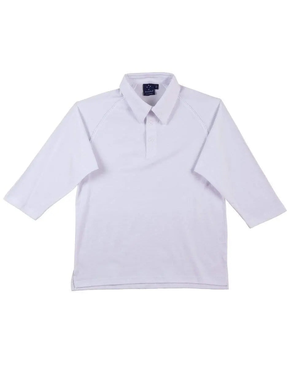Winning Spirit Cricket Polo 3/4 Sleeve Men's Ps29q Casual Wear Winning Spirit White S